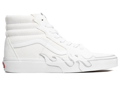 Shop Vans Sk8-hi Flame Shoes In Www1 White/white