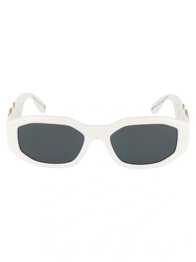 Shop Versace Sunglasses In 401/87 White