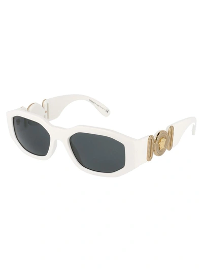 Shop Versace Sunglasses In 401/87 White