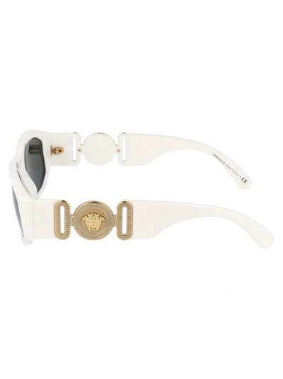 Shop Versace Sunglasses In 401/87 White