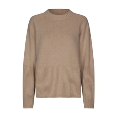 Shop Rabens Saloner Baria Sweater In Oatmeal