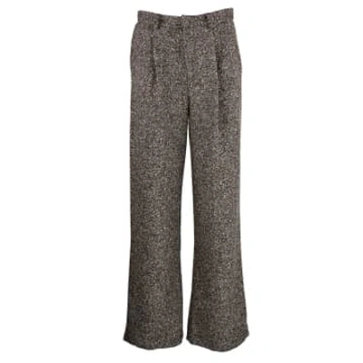 Shop Les Bo-hemiennes Tweed Pants In Brown
