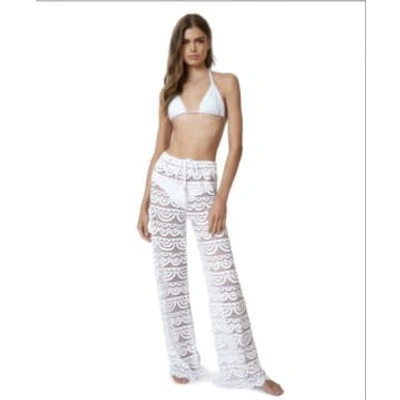 Shop Pq Swim Lace Diva Malibu Pant In White