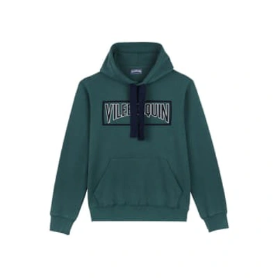 Shop Vilebrequin - Martin Cotton Hooded Sweatshirt In Pine Green Mric4p88-471