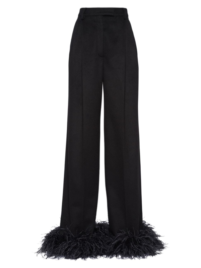 Shop Prada Women's Cashmere Pants In Black