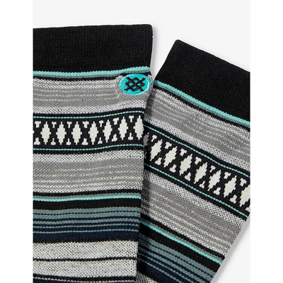 Shop Stance Women's Teal Baron Graphic-pattern Knee-high Stretch-woven Socks