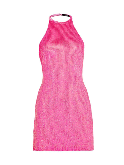 Shop Retroféte Women's Alexis Dress In Hyper Pink