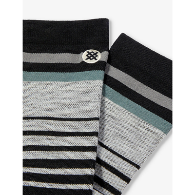 Shop Stance Women's Black Emmit Graphic-pattern Knee-high Stretch-woven Socks
