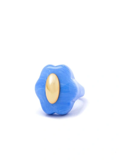 Shop La Manso Forever Young Blue Plastic Ring In Not Applicable