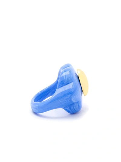 Shop La Manso Forever Young Blue Plastic Ring In Not Applicable