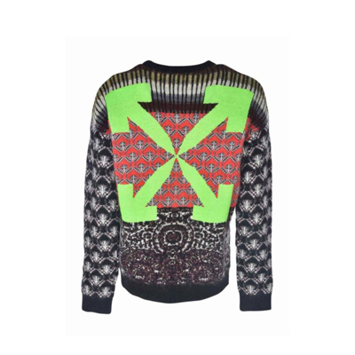 Shop Off-white Persian Fantasy Sweater In Grey