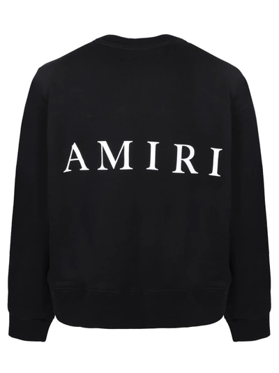Shop Amiri Logo On The Chest Sweatshirt In Black