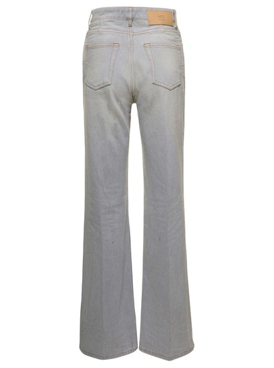 Shop Ami Alexandre Mattiussi Flare Fit Trousers In Grey