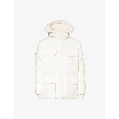 CANADA GOOSE CANADA GOOSE MEN'S N.STAR WHITE EXPEDITION HIGH-NECK SHELL-DOWN PARKA JACKET 
