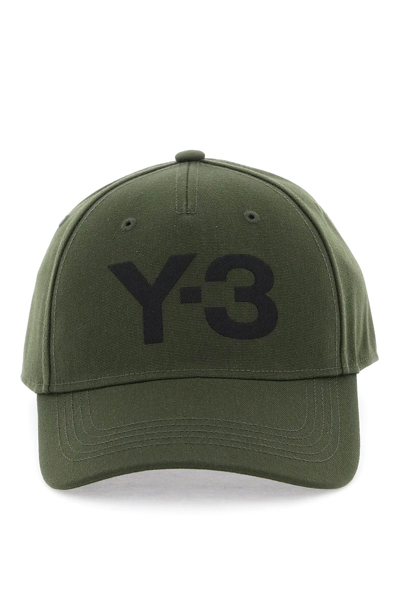 Shop Y-3 Y 3 Baseball Cap With Logo Embroidery In Green