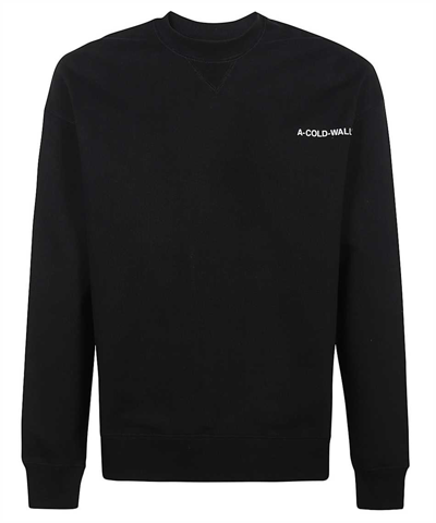 Shop A-cold-wall* A Cold Wall Essentials Small Logo Crewneck Sweatshirt In Black
