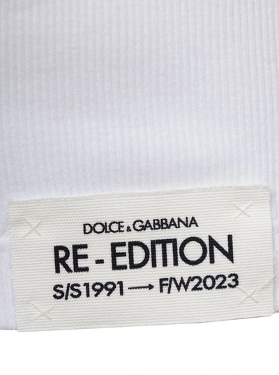 Shop Dolce & Gabbana Canotta Riedizione In White