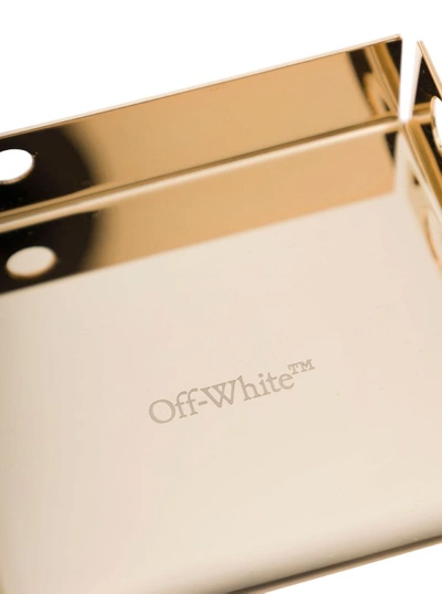 Shop Off-white Meteor Tray S Gold Gold