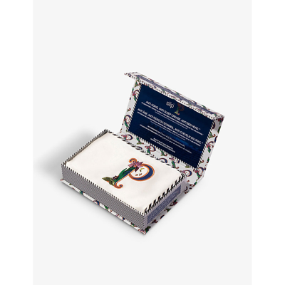 Slip P Queen Letter-embroidered Silk Pillowcase 51cm X 76cm