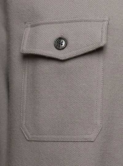 Shop Ami Alexandre Mattiussi Overshirt In Grey