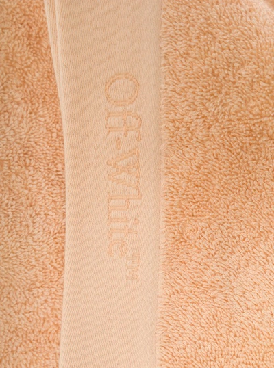 Shop Off-white Bookish Shower Towel Powder No Color In Not Applicable