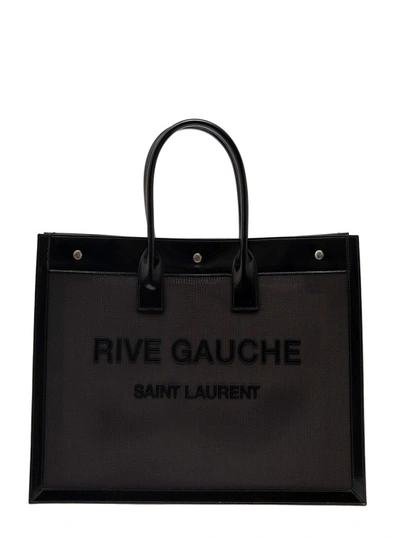 Shop Saint Laurent Ysl Bag Noe Cabas In Black