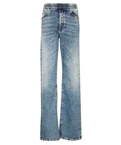 Shop Heron Preston Ex-ray Washed Elasticband Jeans In Blue
