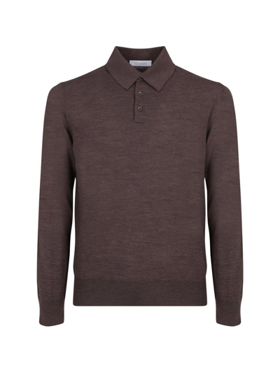 Shop Cruciani Long Sleeved Button In Brown
