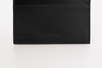 Shop Billionaire Italian Couture Black Leather Cardholder Men's Wallet