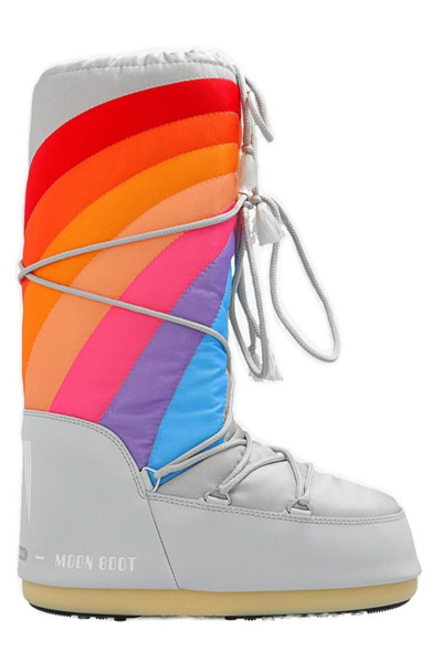 Shop Moon Boot Icon Rainbow Boots In Multi