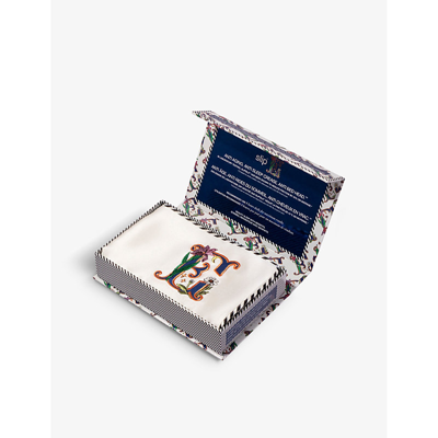 Slip E Queen Letter-embroidered Silk Pillowcase 51cm X 76cm