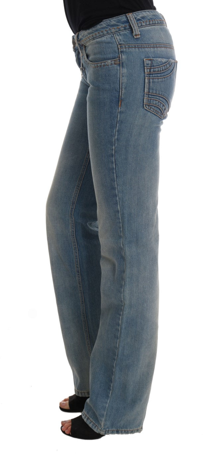 Shop Costume National Blue Wash Cotton Classic Women's Jeans