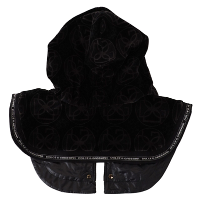Shop Dolce & Gabbana Elegant Black Cotton Blend Head Wrap Men's Hat