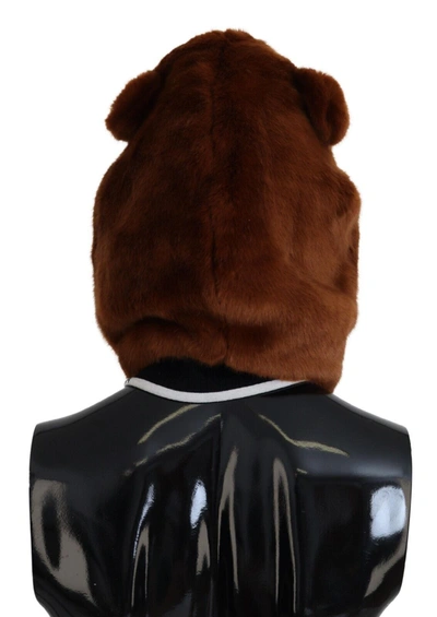 Shop Dolce & Gabbana Elegant Whole Head Hat In Refined Brown Men's Hue