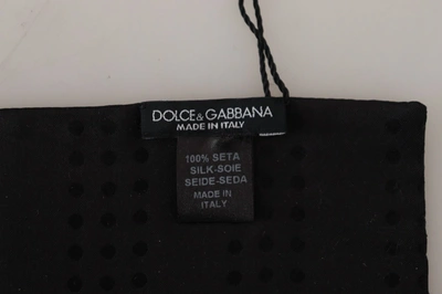 Shop Dolce & Gabbana Elegant Silk-wool Fringed Scarf In Dark Men's Blue
