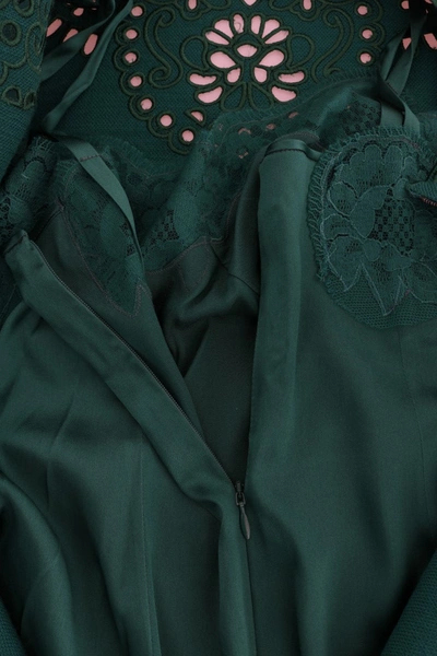 Shop Dolce & Gabbana Elegant Green A-line Sheath Women's Dress
