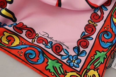 Shop Dolce & Gabbana Sumptuous Silk Scarf With Exclusive Men's Print In Multicolor