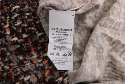 Shop Dolce & Gabbana Sleeveless Multicolor Knit Wool Women's Top