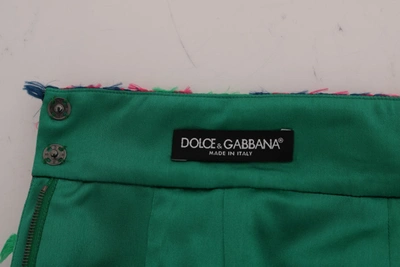 Shop Dolce & Gabbana Elegant Jacquard High Waist Pencil Women's Skirt In Multicolor