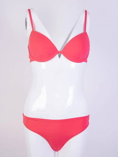 Shop Emporio Armani Chic Fuchsia Underwire Bikini Women's Set In Fucsia