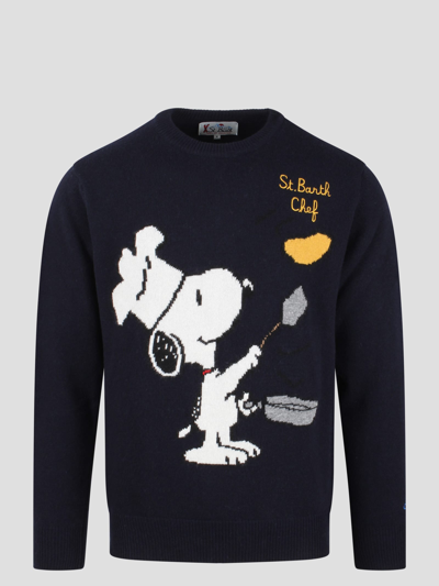 Shop Mc2 Saint Barth Chef Sweater In Blue