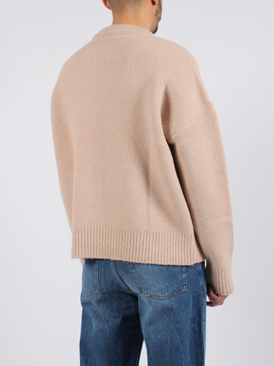 Shop Ami Alexandre Mattiussi Off-white Ami De Coeur Sweater