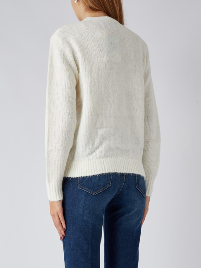 Shop Mc2 Saint Barth New Queen Soft Sweater In Panna