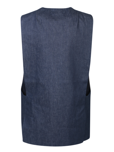 Shop Amiri Denim Blue Vest