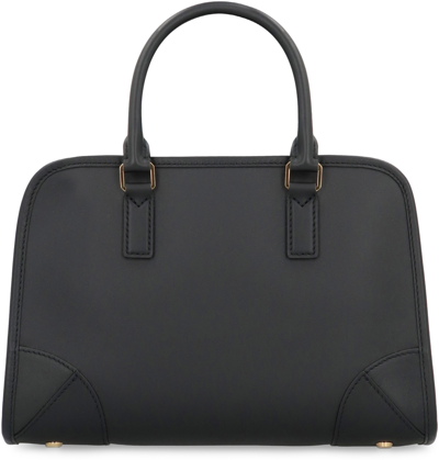 Mcm Women's Aren Boston Leather Handbag In Black