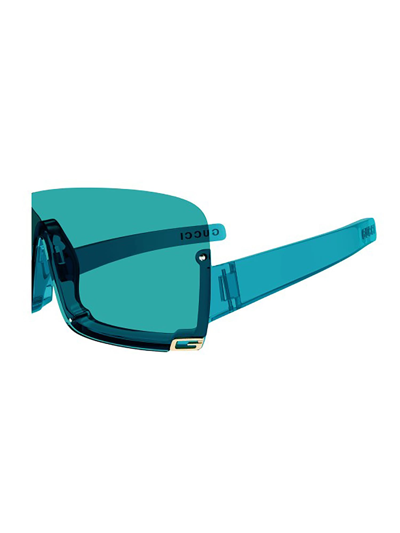 Shop Gucci Gg1637s Sunglasses In Light Blue Light Blue