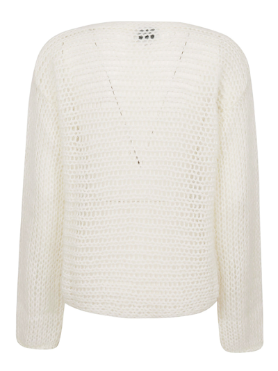 Shop Forte Forte Boat Neck Cropped Sweater In Pure
