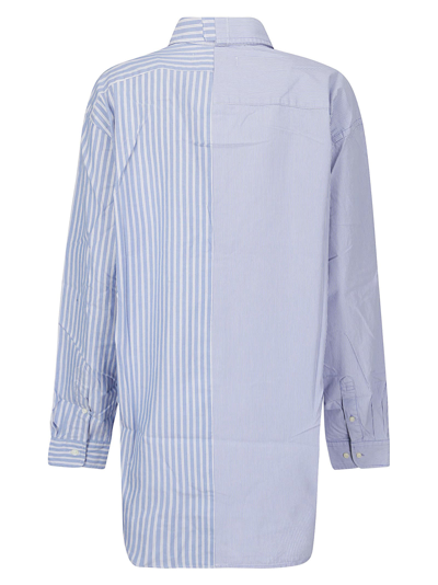 Shop E.l.v Denim Diana Shirt In Multi Blue/white