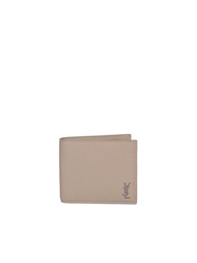 Saint Laurent "tiny Cassandre East/west" Wallet In White