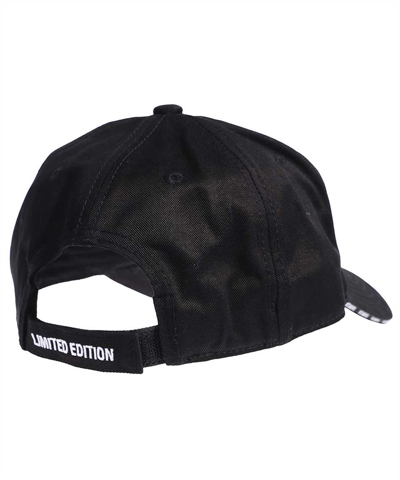 Vetements Logo Cotton Baseball Cap In Black
